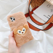 Plush rabbit phone case