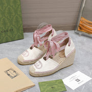 2023 GG Cotton Canvas Sandals-S58