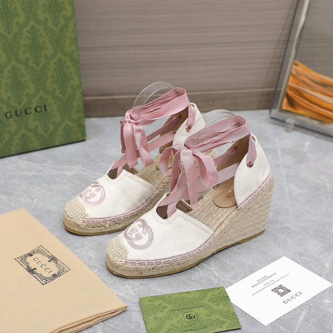 2023 GG Cotton Canvas Sandals-S58