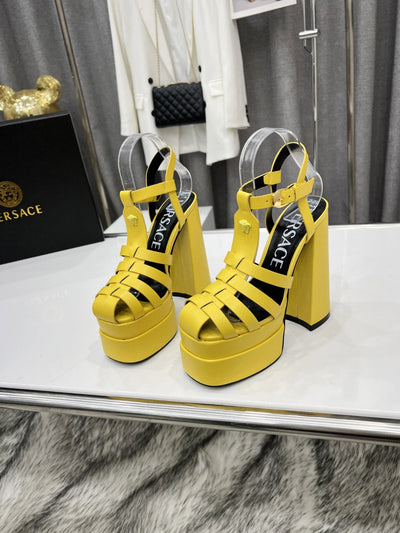 V E R S A C E - Steppe Heels [Yellow]