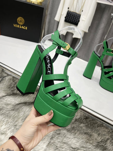 V E R S A C E - Steppe Heels [Green]