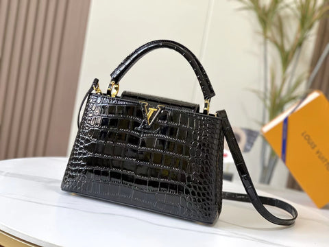 2022 Crocodile Pattern Handbag-2