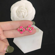 Pink Flower Cartoon Necklace Bracelet