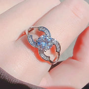 High-end luxury 2022 new super flash elegant French ring