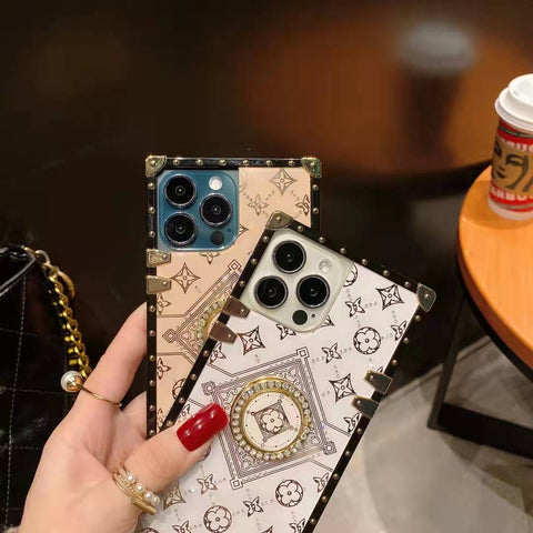 New Diamond-studded square phone case For Samsung