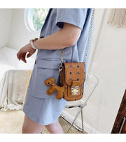 Pendant metal buckle mobile phone bag