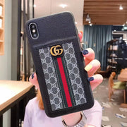 Stitching leather phone case