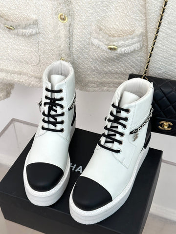 2023 Chain double CC fashion ankle boots-S25