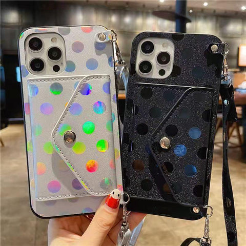 Fashion Polka Dot Coin Purse Phone Case for iphone