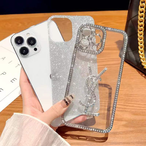 Sparkling pink rhinestone phone case