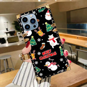 Luxury Square christmas Phone Case for iPhone