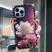 Luxury  Flower Square Phone Case for iPhone