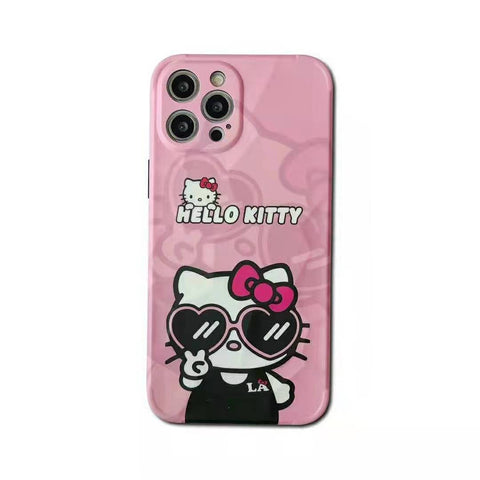 Cute kiss cat soft phone case