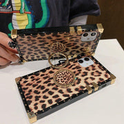 Leopard Print square phone case