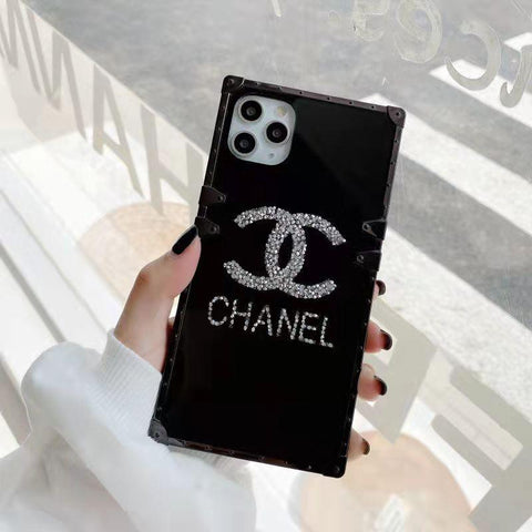 Diamond mirror square phone case  for  Samsung