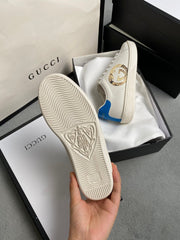 G U C C I - Sneaker (White/Gold/Blue)