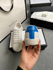 G U C C I - Sneaker (White/Gold/Blue)