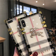 Luxury fashion square phone case for samsung