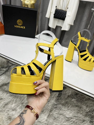 V E R S A C E - Steppe Heels [Yellow]