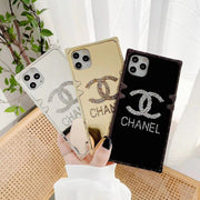 Rhinestone square mirror phone case