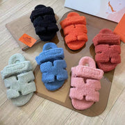 2023 Autumn and Winter lamb hair slippers