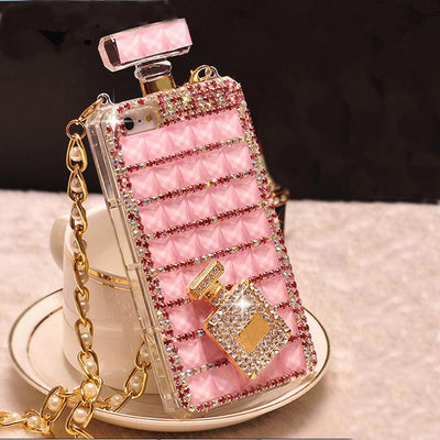 Diamond perfume bottle phone case for samsung