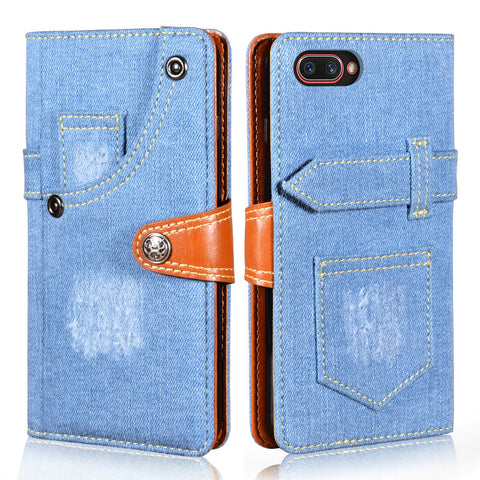 Jeans Style Leather Flip Case