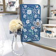 Fashion wallet Floral Clamshell Phone Case