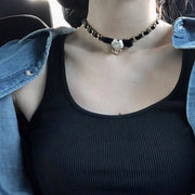 Sheepskin Necklace neck chain pearl chain