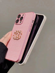 New Luxury CC Pink phone case for iPhone