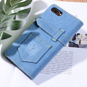 Jeans Style Leather Flip Case