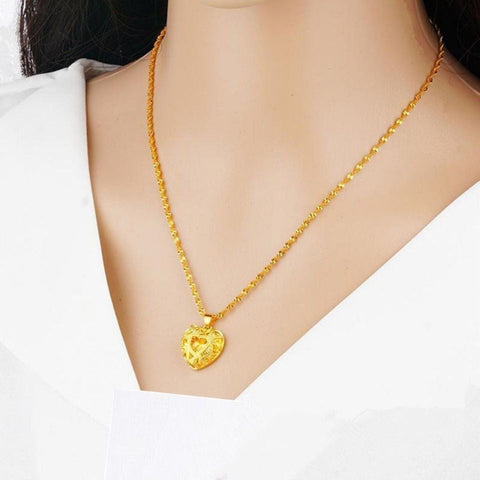 18k yellow gold necklace clavicle chain