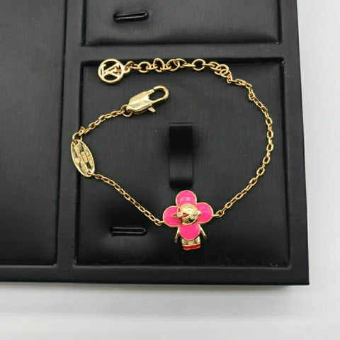 Pink Flower Cartoon Necklace Bracelet