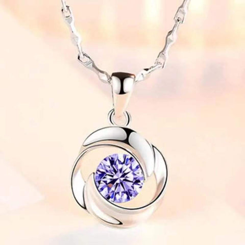 95 sterling silver necklace female ins clavicle pendant