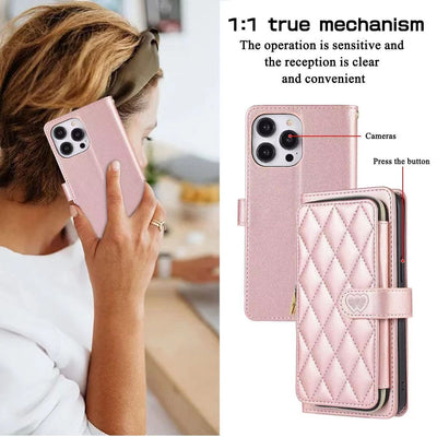 Luxury wallet hold  leather phone case for iphone