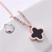 Double ring new women's titanium steel collarbone chain