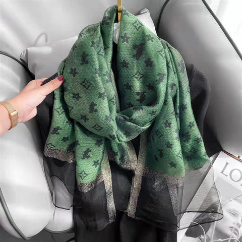 New Fashion Silk Wool Blended All-match Shawl Scarf