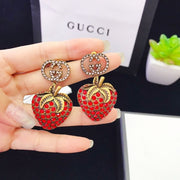 Strawberry stud earrings