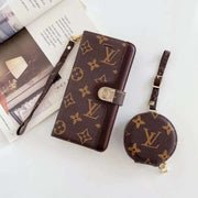 Genuine Leather Multifunctional Wallet Phone Case For samsung