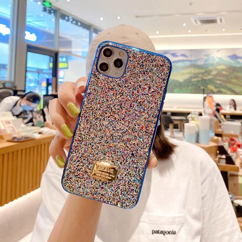 Glitter electroplating phone case