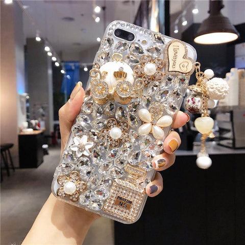 Small Fresh Rhinestones Diamond Phone Case