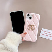 Luxury soft leather phone case for iphone