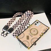 Lanyard Time Pattern Square Case