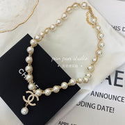 Sheepskin Necklace neck chain pearl chain