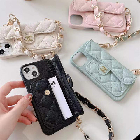 Chain and card bag phone case