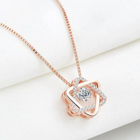 95 sterling silver necklace female ins clavicle pendant