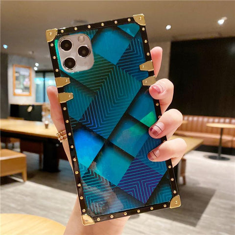 Blu-ray Checkered Phone Case