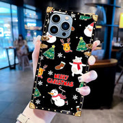 Luxury Square christmas Phone Case for iPhone