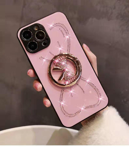 Diamond Bowknot Stand Phone Case for iphone