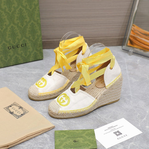 2023 GG Cotton Canvas Sandals-S58